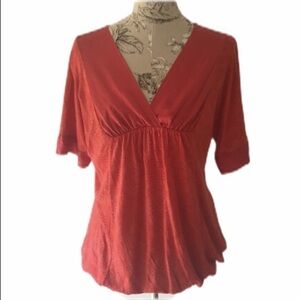 𝅺*ella Moss Silk Trim Top XS